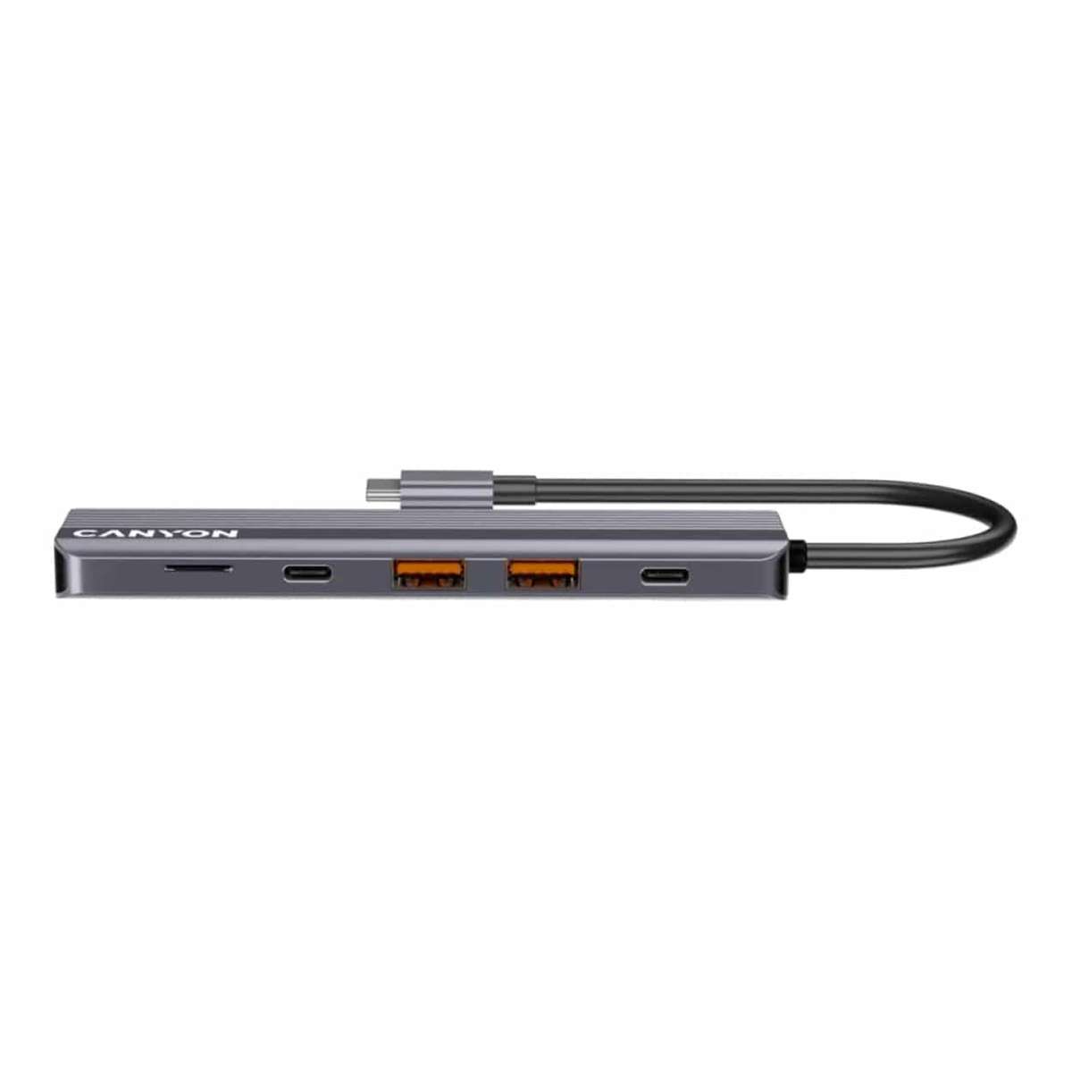 Canyon DS-17 6-in-1 Type-C Hub Grey CNS-TDS17
