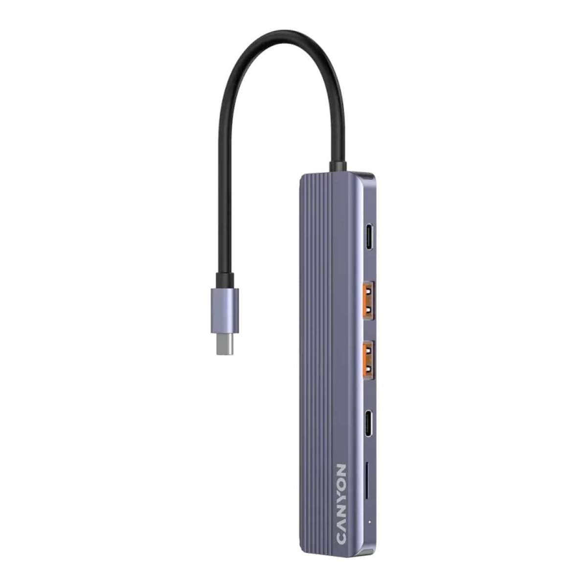 Canyon DS-17 6-in-1 Type-C Hub Grey CNS-TDS17