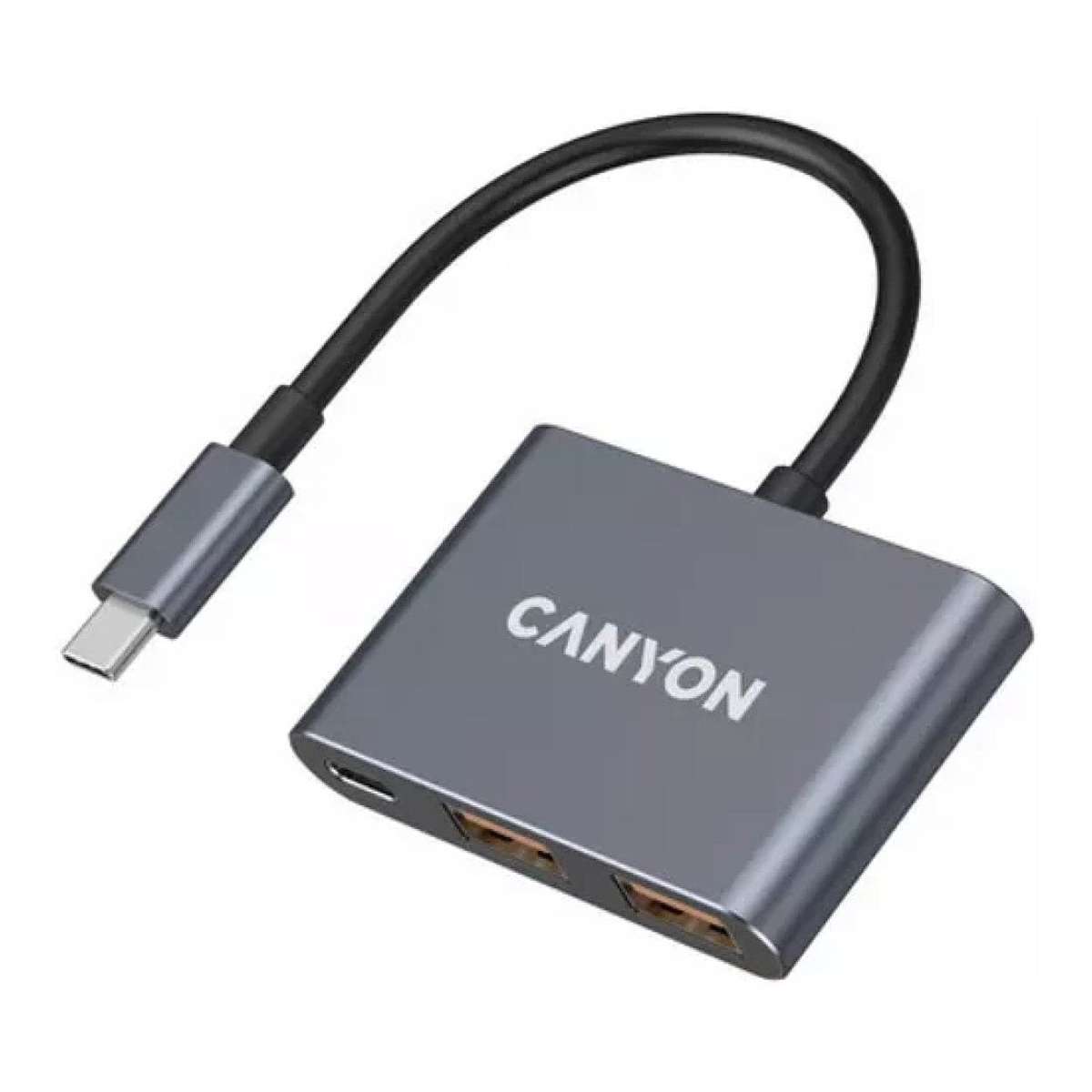 Canyon DS-3 3-in-1 Type-C Hub Dark Grey CNS-TDS3