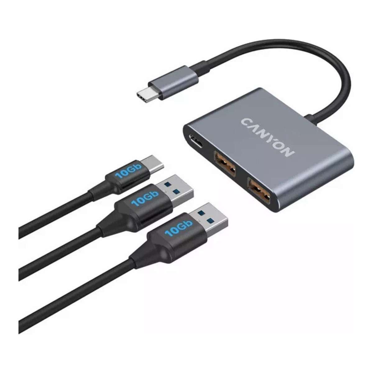 Canyon DS-3 3-in-1 Type-C Hub Dark Grey CNS-TDS3