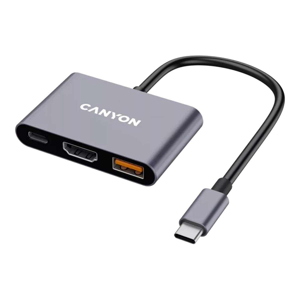 Canyon DS-4 3-in-1 Type-C Hub Grey CNS-TDS4