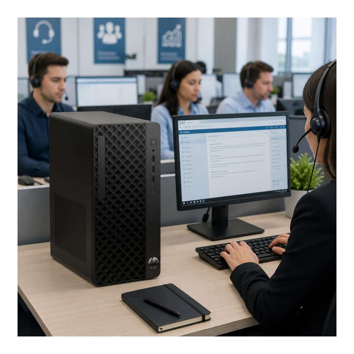 HP ProDesk 2 G1i E Tower Desktop PC - Intel Core i7-14700 512GB SSD 8GB RAM FreeDOS