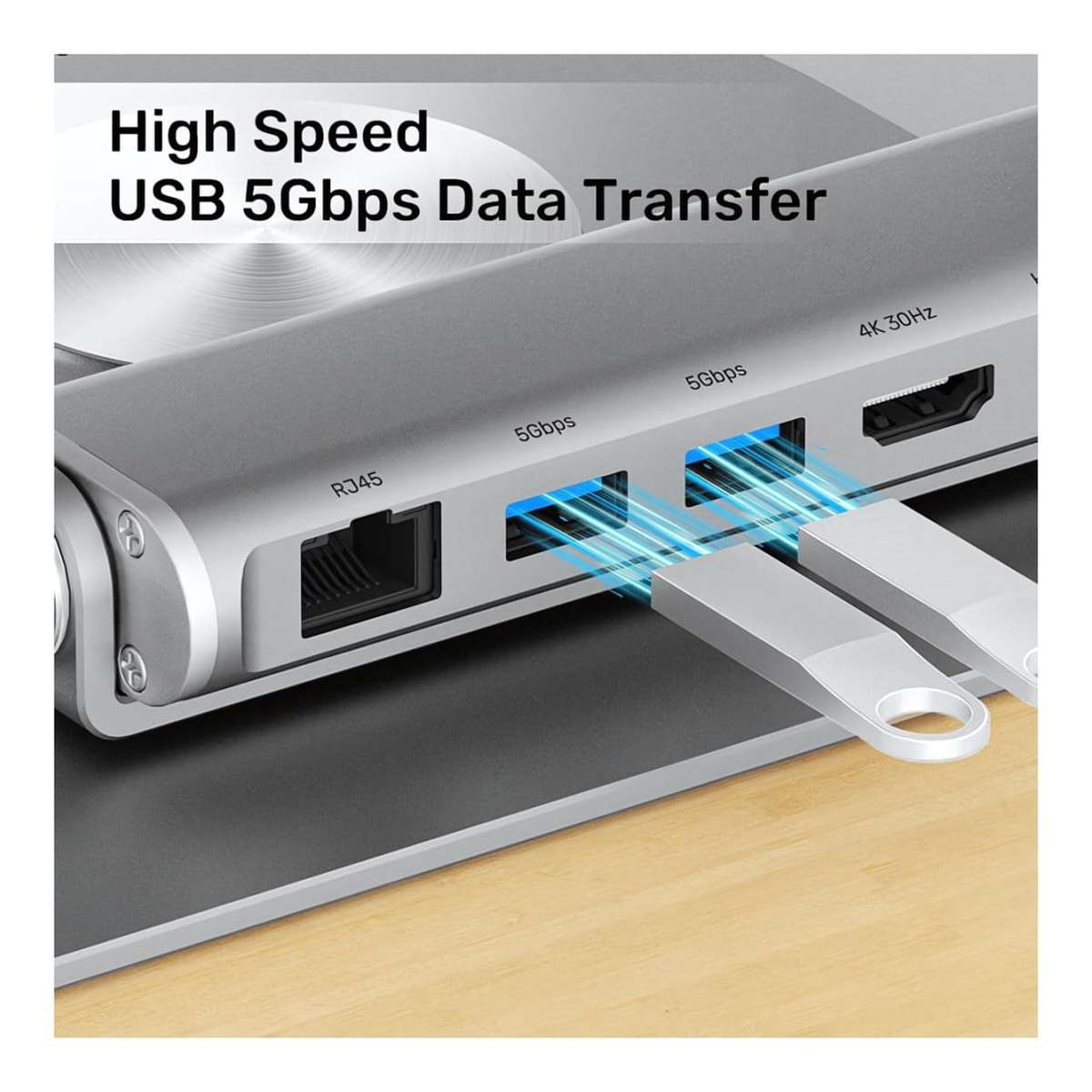 Unitek D1109B01 Notebook Stand with Detachable USB-C Hub