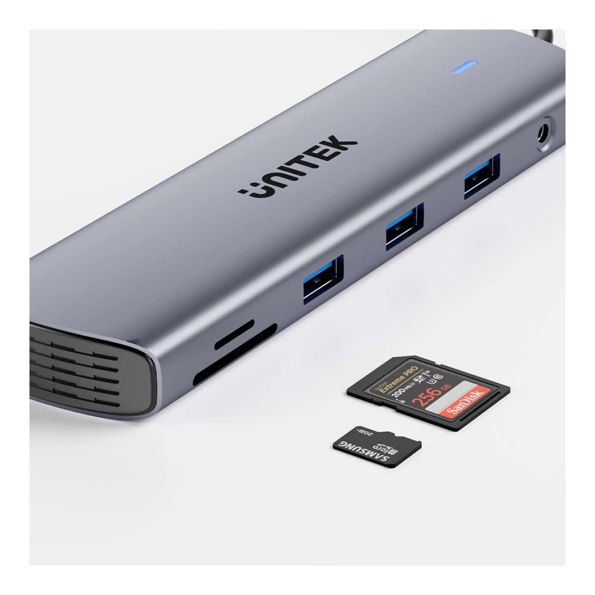 Unitek uHUB U11+ 11-in-1 USB-C Hub with Dual Display D1113BGY01
