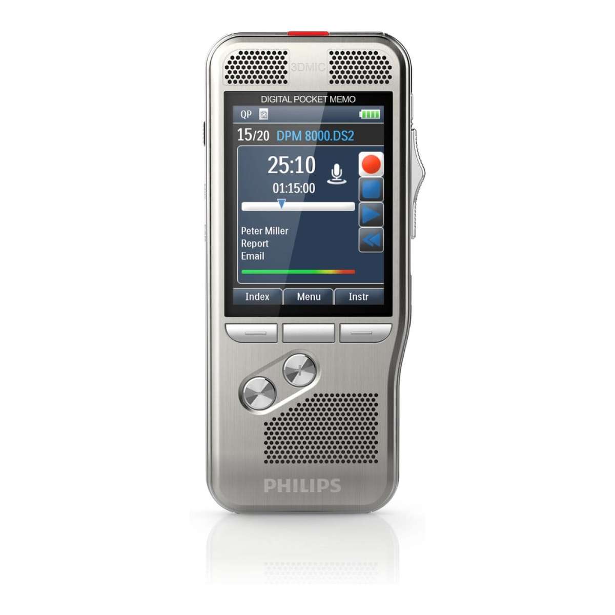 Philips DPM8900 PocketMemo Meeting Recorder Kit Silver