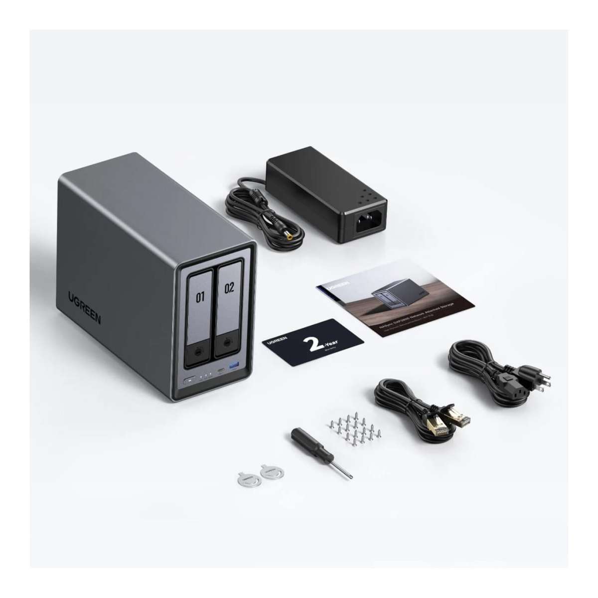 UGreen NASync DXP2800 2-bay 2x 8TB NAS