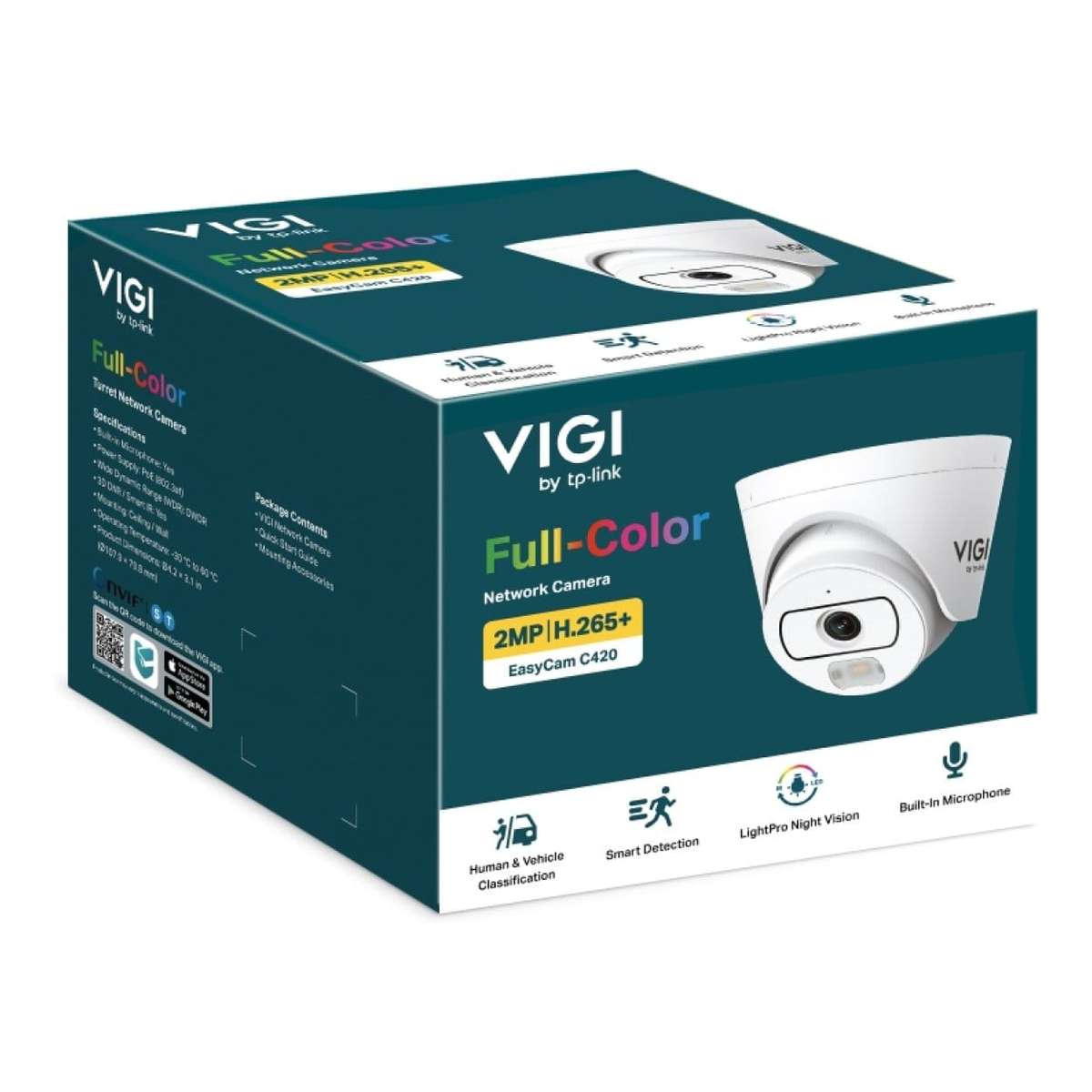 TP-Link VIGI EasyCam C420 2MP Full-Color Turret Network Camera