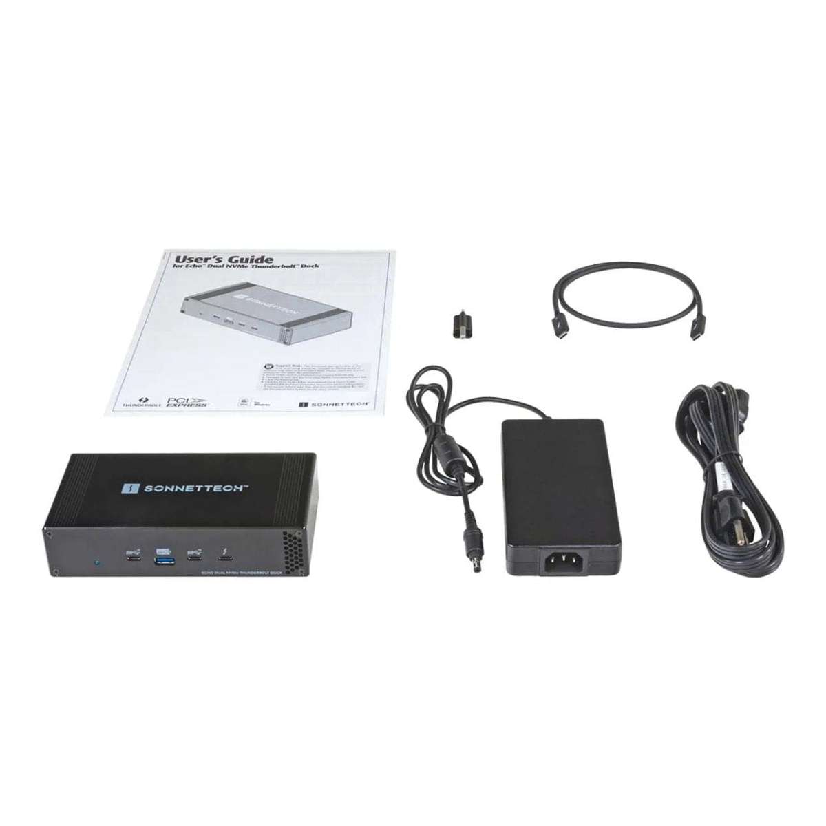 Sonnet Echo Dual NVMe Thunderbolt 4 Docking Station Black ECHO-DK2M2-TB