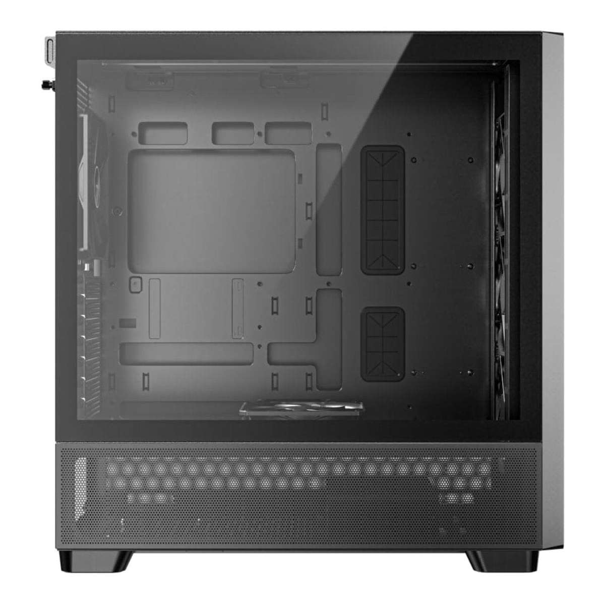 Antec Flux Wood Mid Tower ATX Gaming PC Case Black