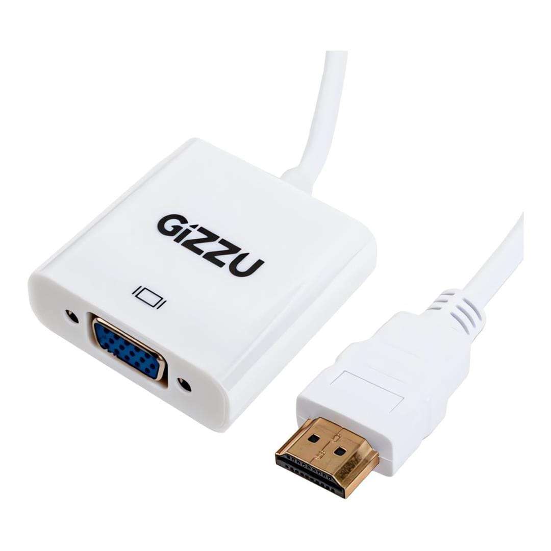 Gizzu 1080P HDMI to VGA Adapter with Audio GAPHVA
