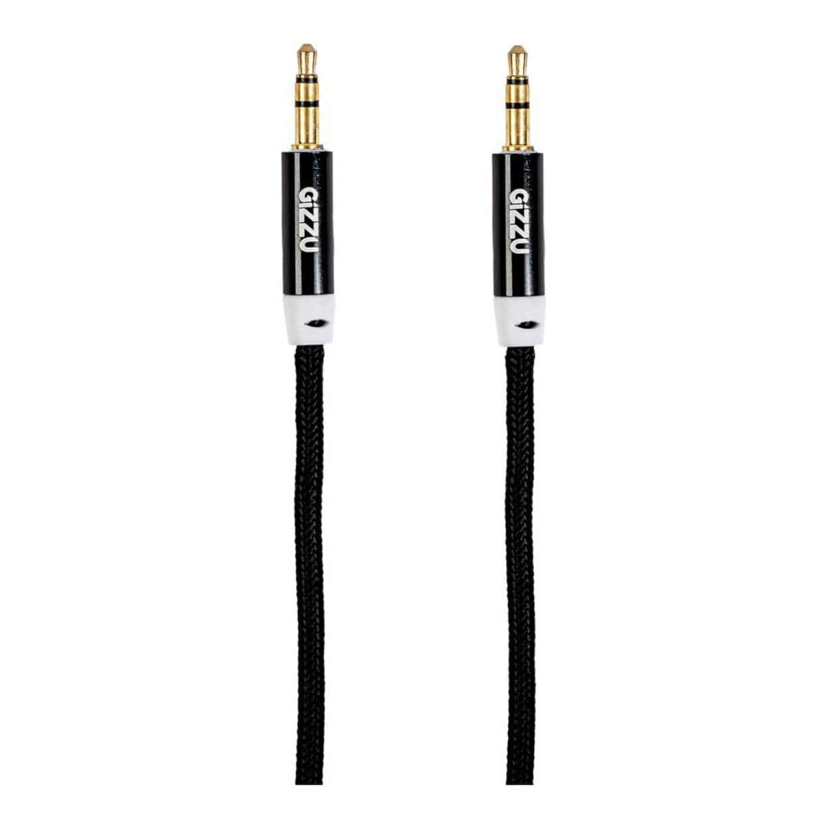 Gizzu 3.5mm Aux Male to Male Cable 2m Black GCP35MM3