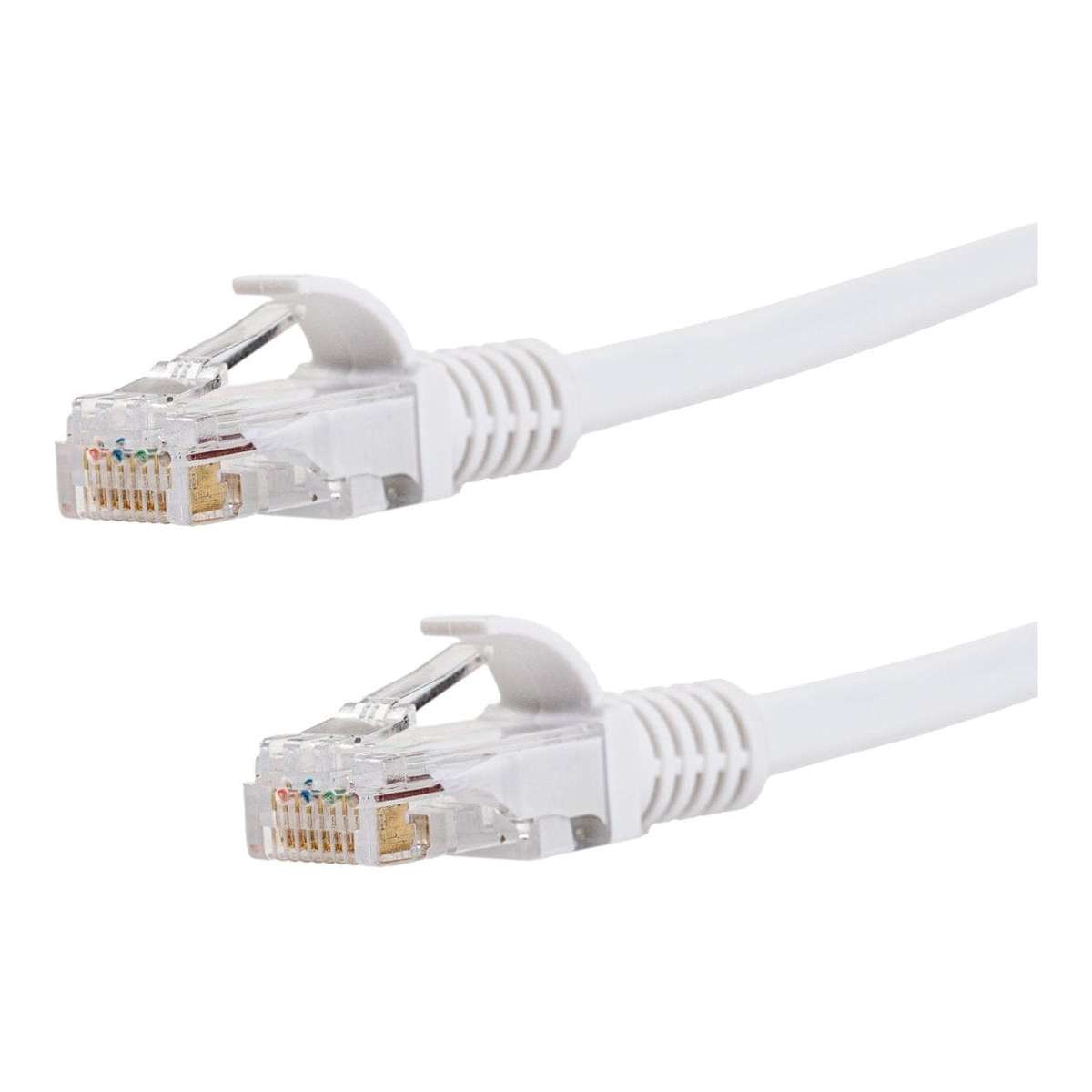 Gizzu CAT6 UTP Fly Lead RJ45 Ethernet Network Cable 20m White GCPCAT6200-WH