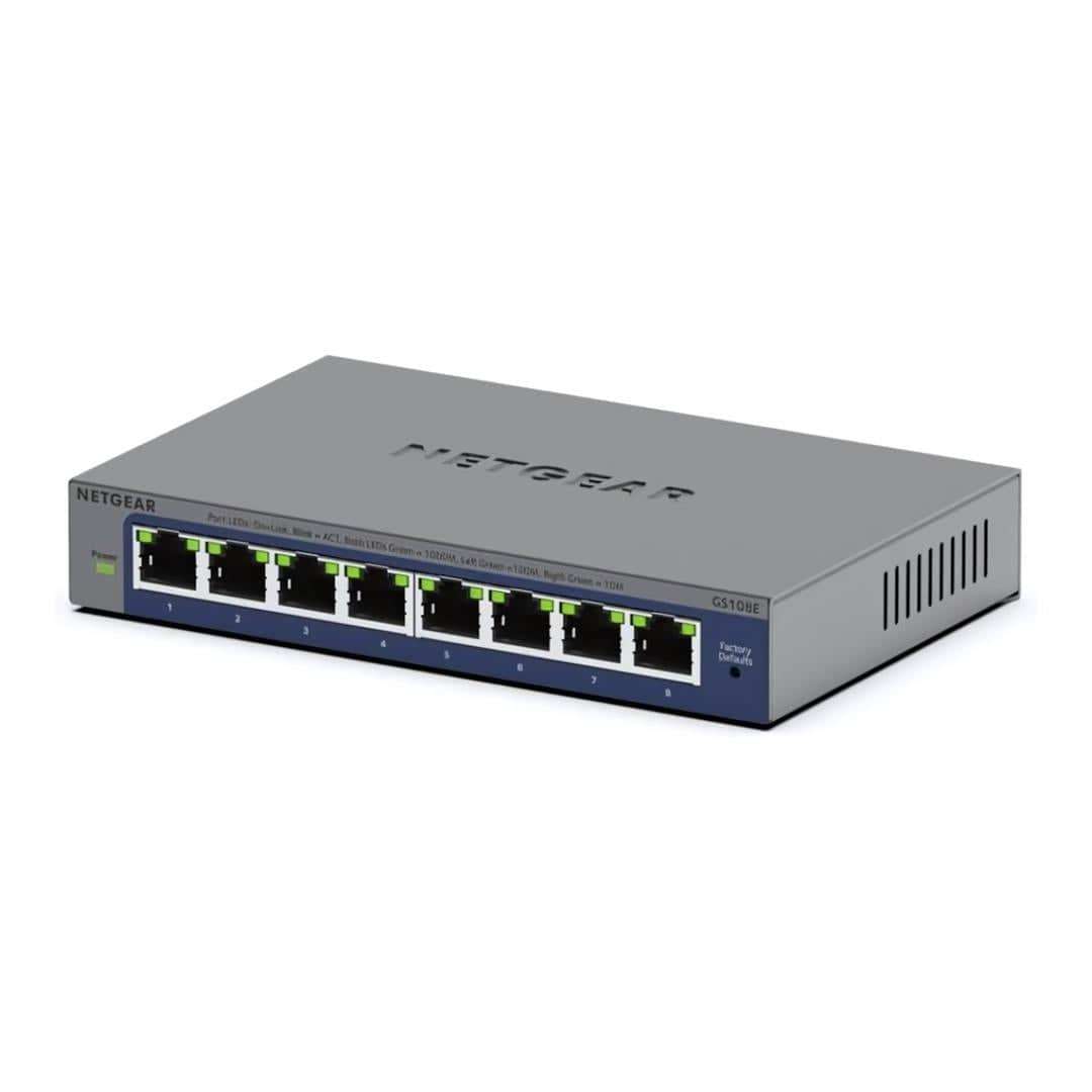 Netgear GS108E 5-port Gigabit Ethernet Easy Smart Managed Switch GS108E-400EUS
