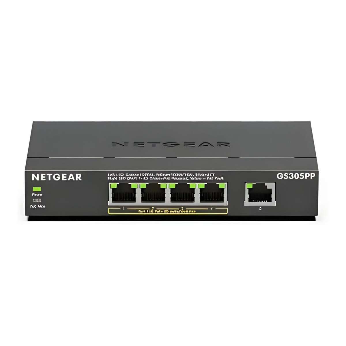 Netgear GS305PP Unmanaged Switch Gigabit Ethernet PoE Black GS305PP-300EUS