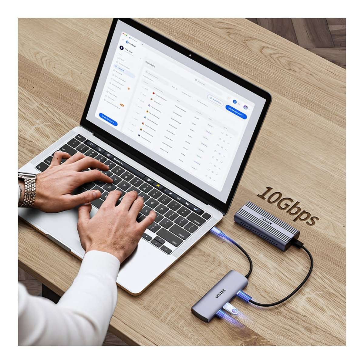 Unitek uHUB Q4 4-in-1 USB-C/A Hub H1112DGY01