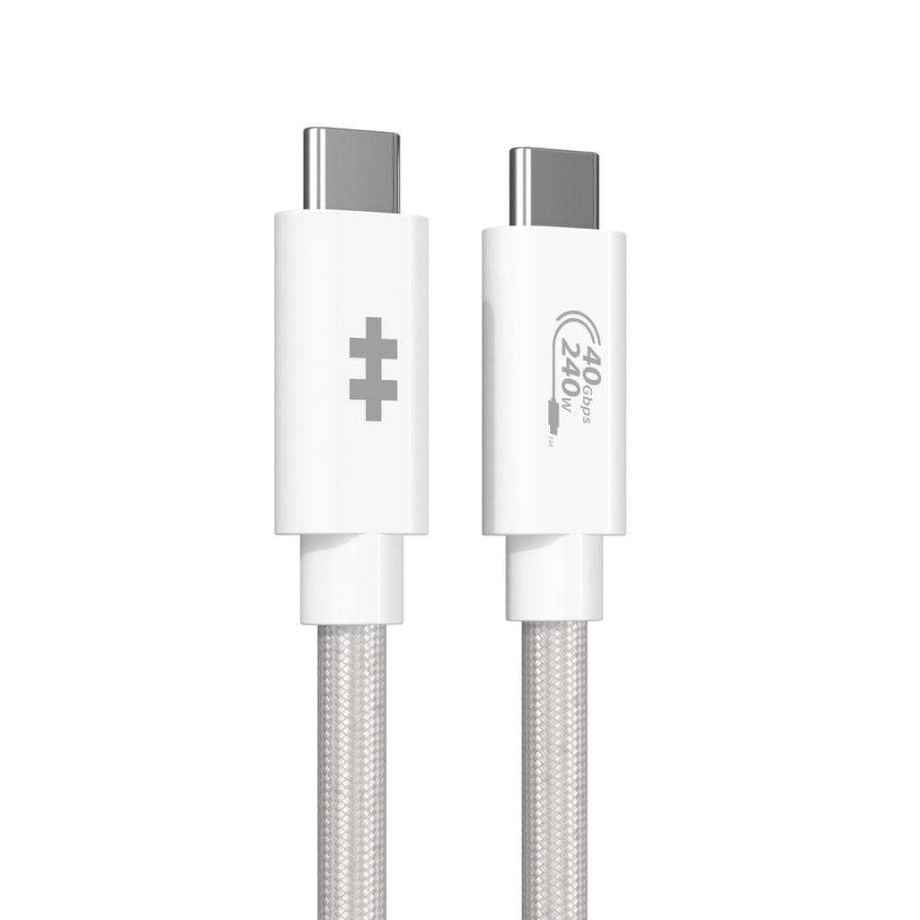 HyperDrive Next 1.2m USB4 Type-C 8K Performance Cable White HD6500WHGL