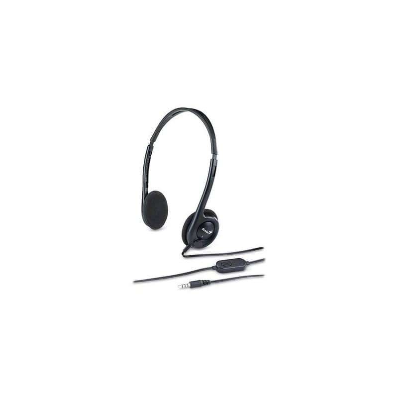 Genius M200C Single Jack Headset with Mic Black HS-M200C