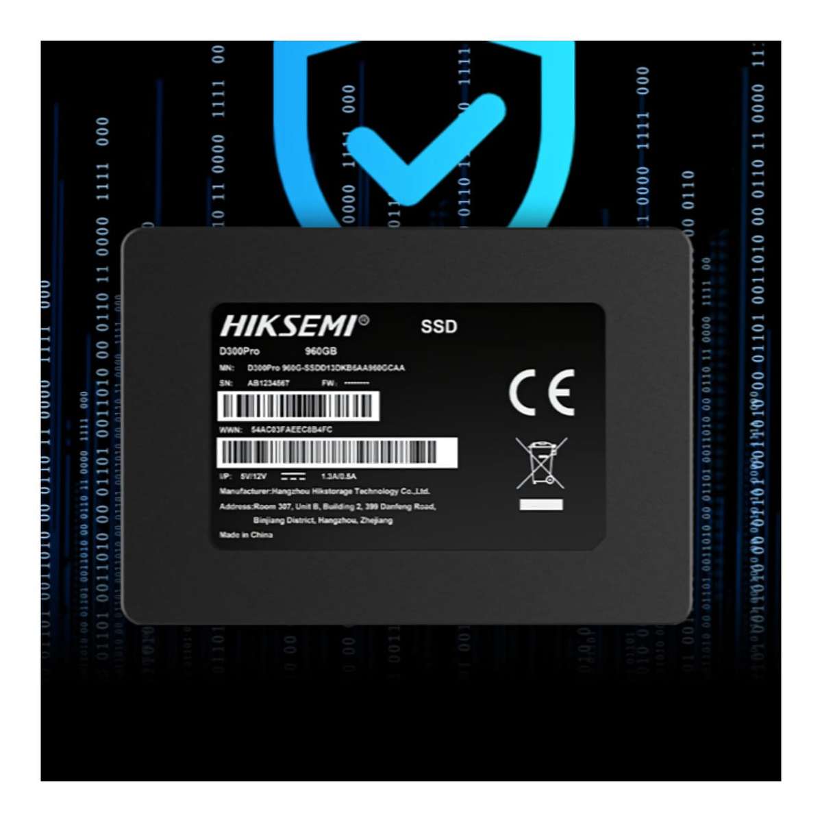 Hiksemi D300 Pro 960GB Enterprise SATA III Internal SSD HS-SSD-D300-PRO-960G