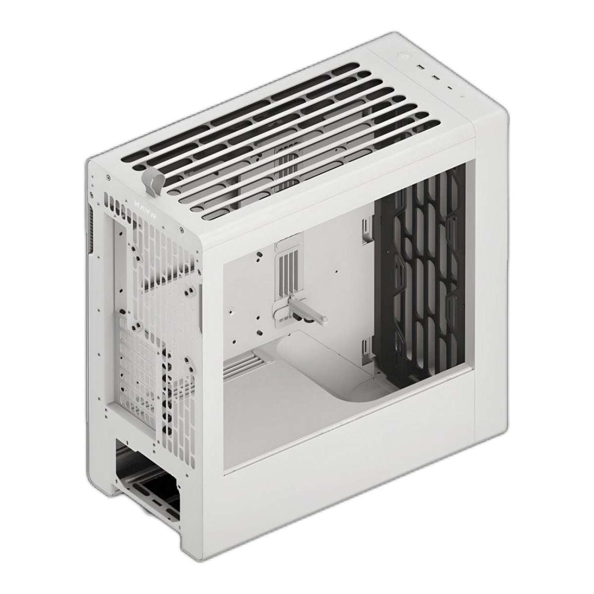 HAVN BF 360 Tempered Glass E-ATX Mid Tower Gaming PC Case White