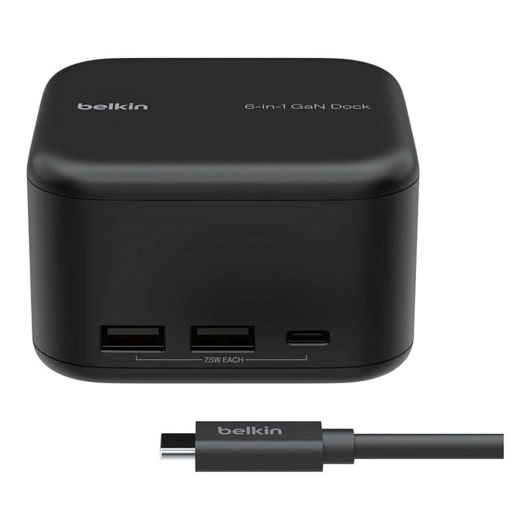 Belkin Connect 130W USB-C 6-in-1 Core GaN Dock INC018VFBK