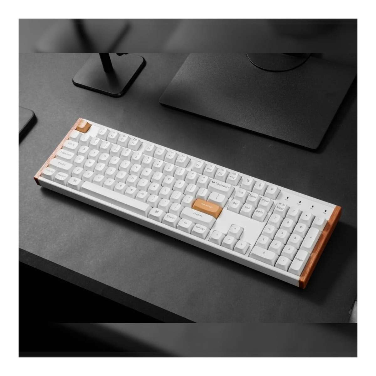 KeyChron K10 HE Wireless Magnetic Switch Custom Keyboard - White Wood K10H-Q1
