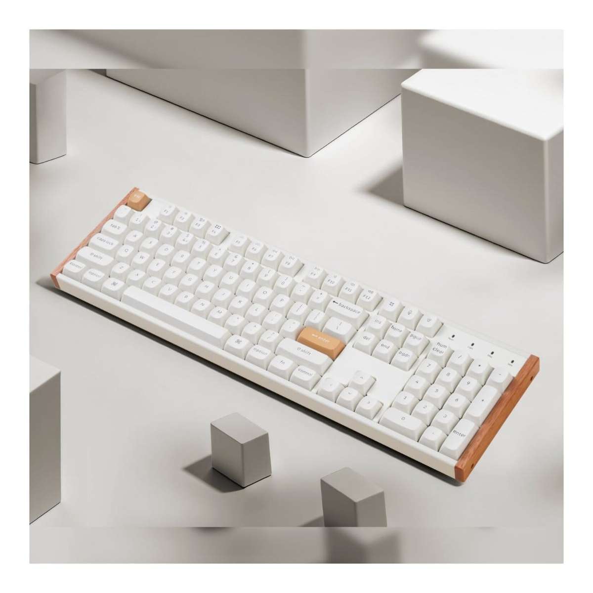 KeyChron K10 HE Wireless Magnetic Switch Custom Keyboard - White Wood K10H-Q1