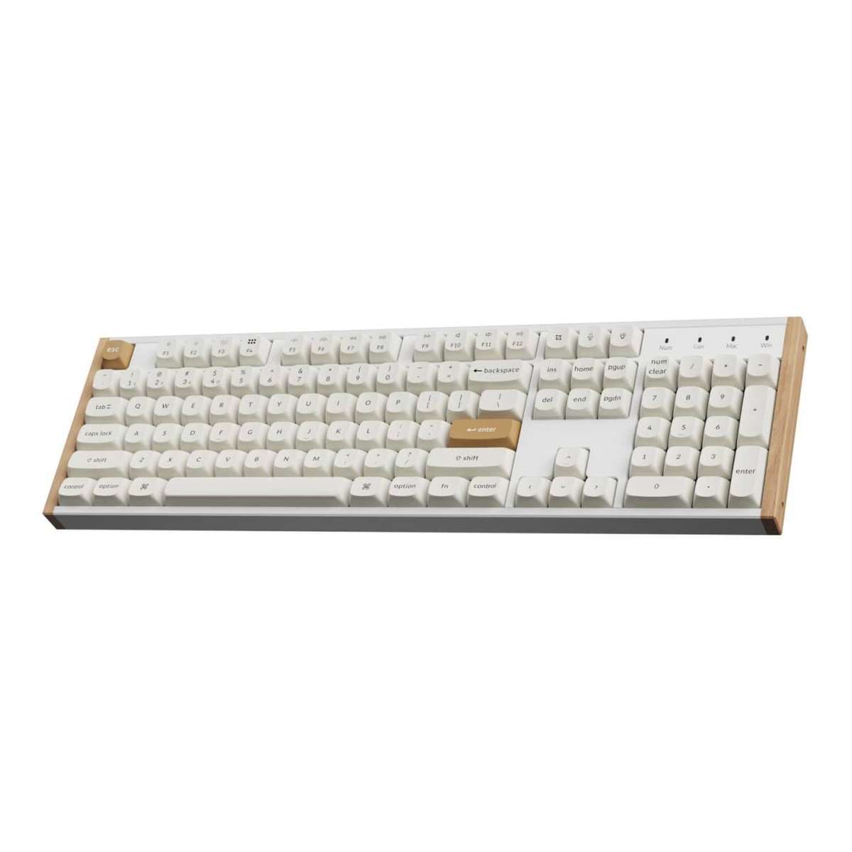 KeyChron K10 HE Wireless Magnetic Switch Custom Keyboard - White Wood K10H-Q1