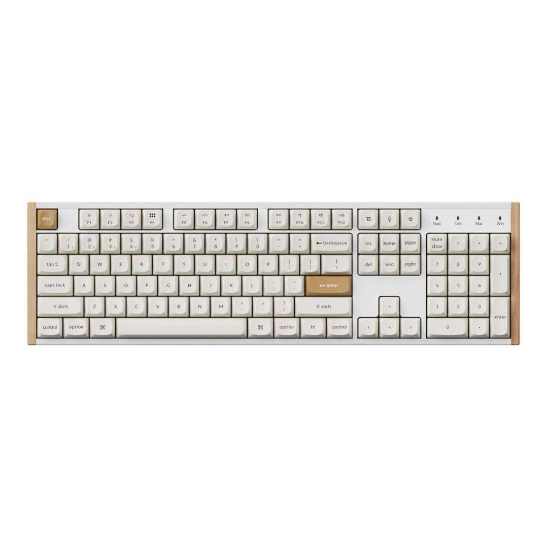KeyChron K10 HE Wireless Magnetic Switch Custom Keyboard - White Wood K10H-Q1