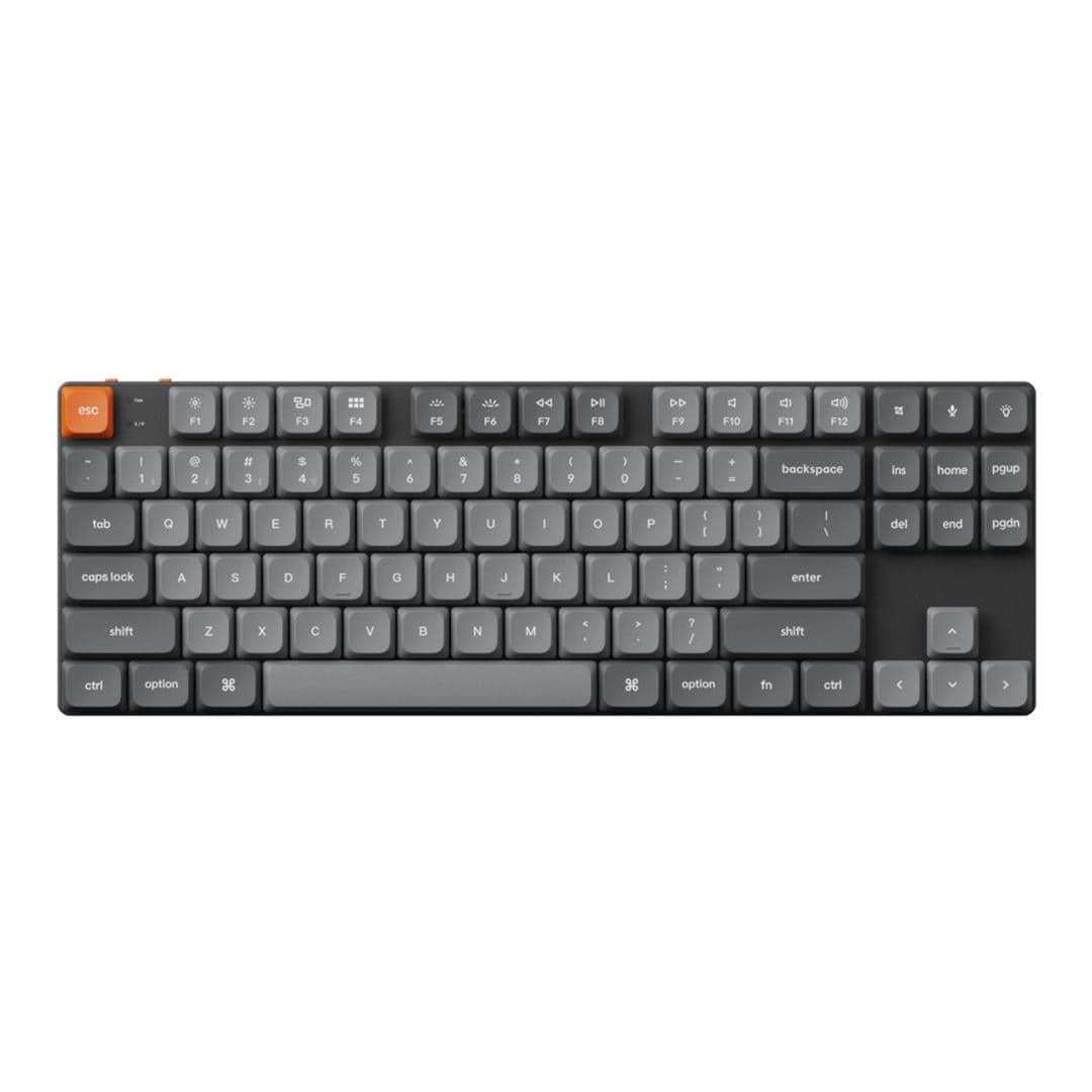Keychron K1 Max QMK/VIA Wireless Custom Mechanical Keyboard Red Switches K1M-H1