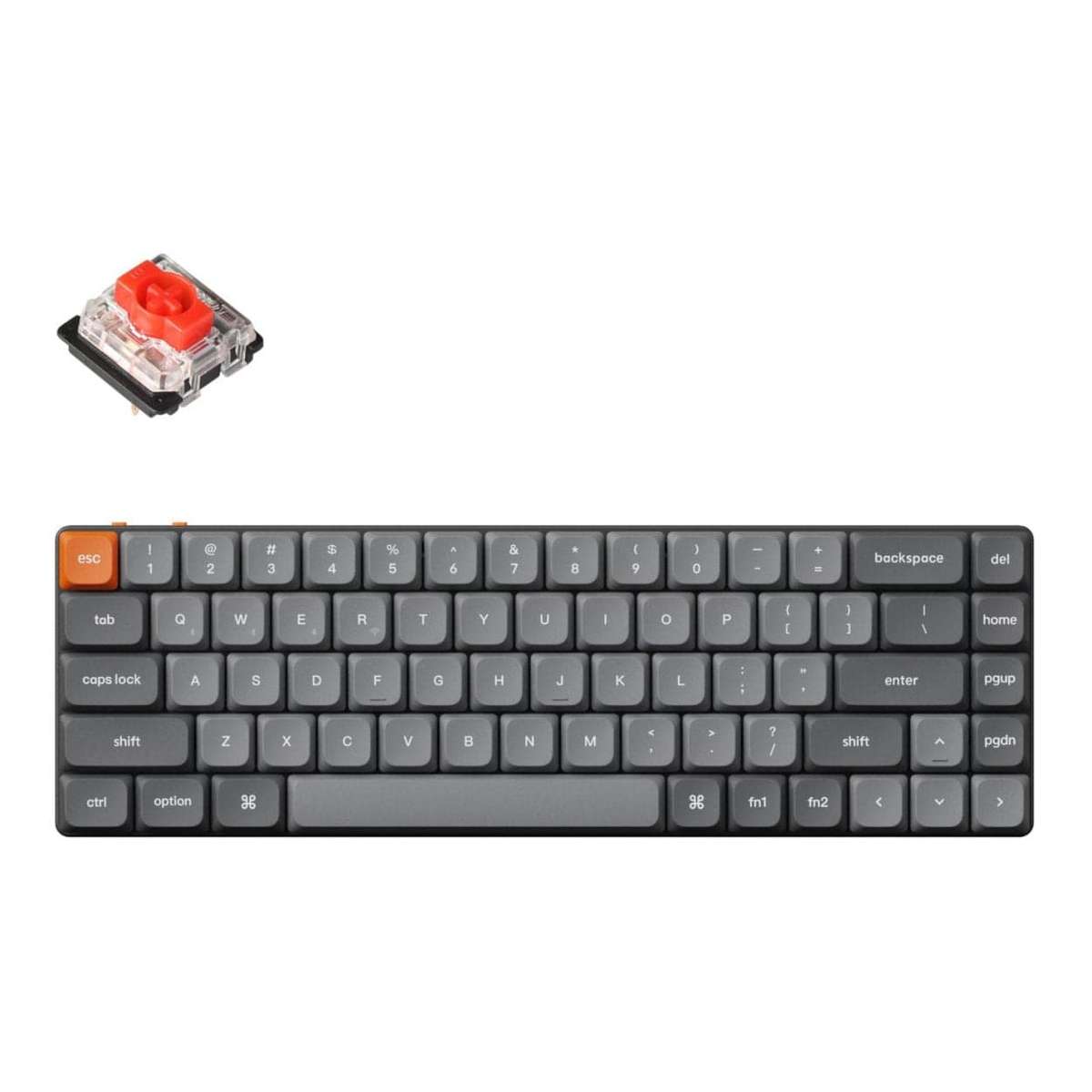 Keychron K7 Max QMK/VIA Wireless Custom Mechanical Keyboard Red Switches K7M-H1