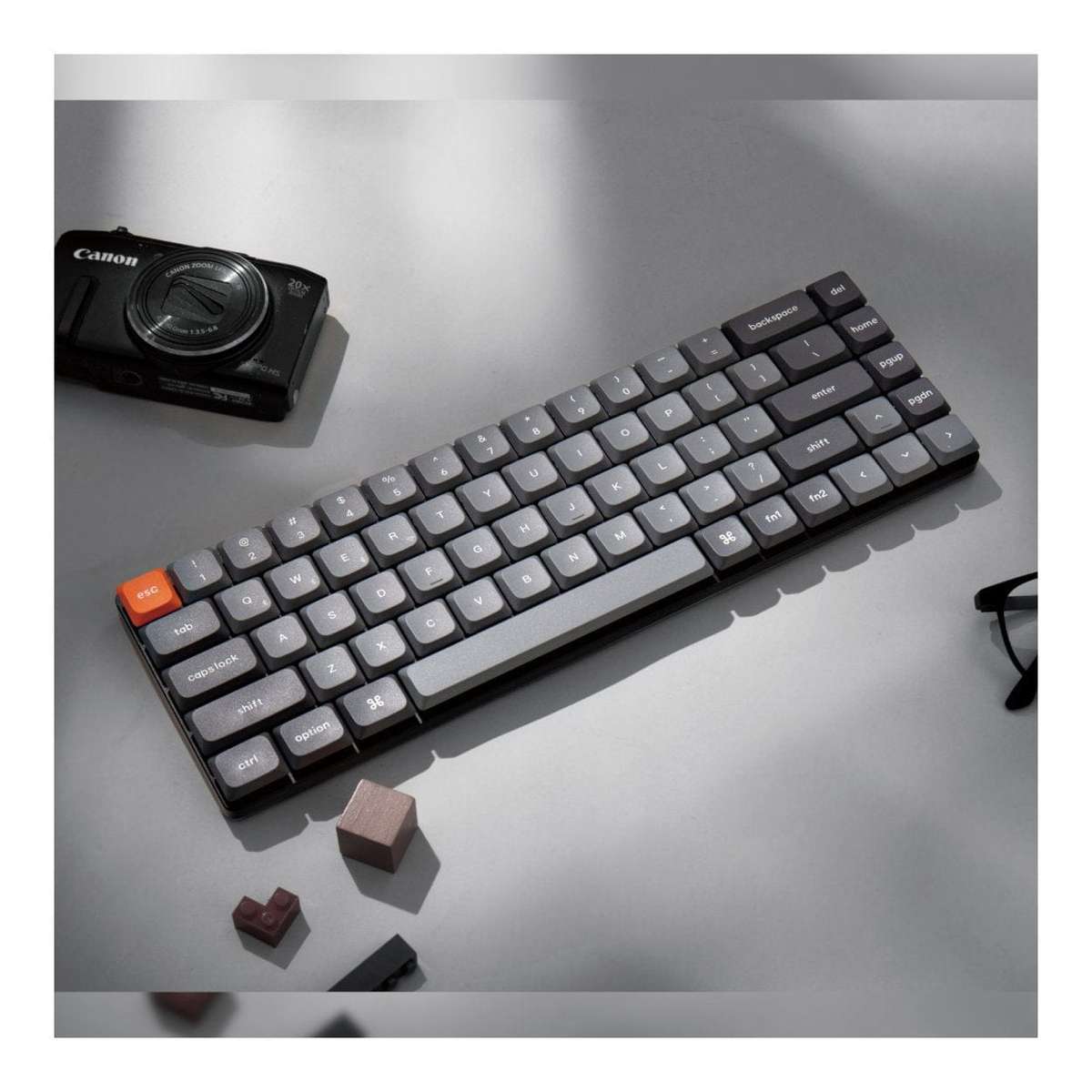 Keychron K7 Max QMK/VIA Wireless Custom Mechanical Keyboard Brown Switches K7M-H3