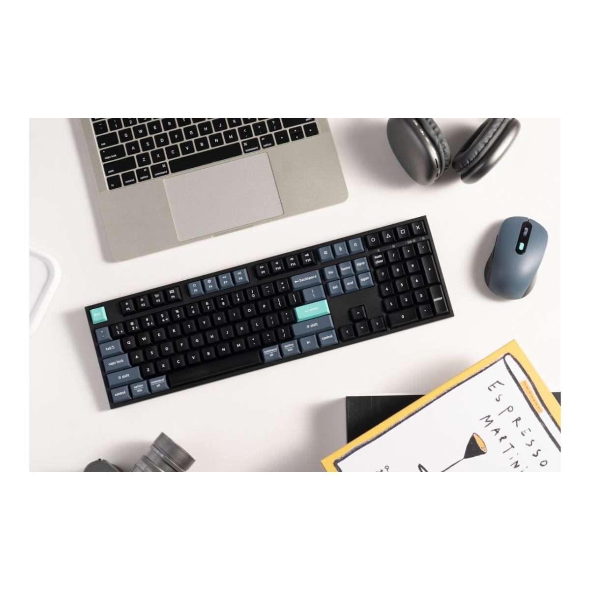 Keychron B36 and BM25 Wireless Keyboard and Mouse Combo - Black Green KCBD2