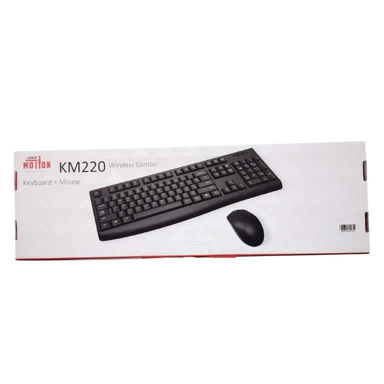 LekkerMotion KM220 Wireless Keyboard and Mouse Combo LM-KM220