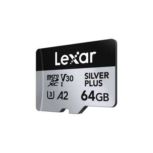 Lexar Professional SILVER PLUS 64GB MicroSDXC Memory Card LMSSIPL064G-BNANG