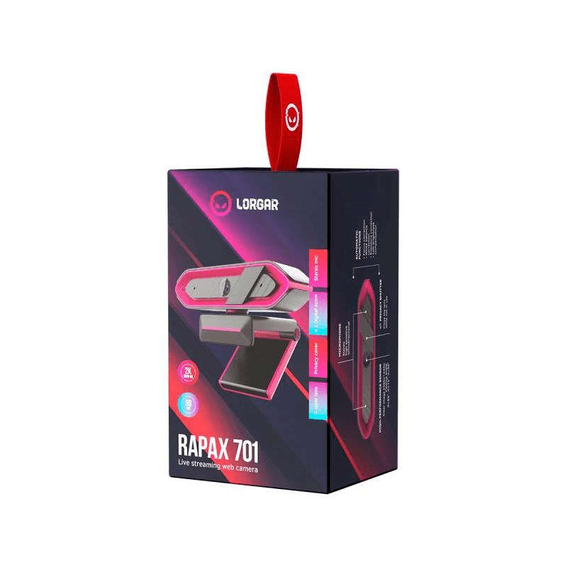 Lorgar Rapax 701 2K Streaming Webcam Pink LRG-SC701PK