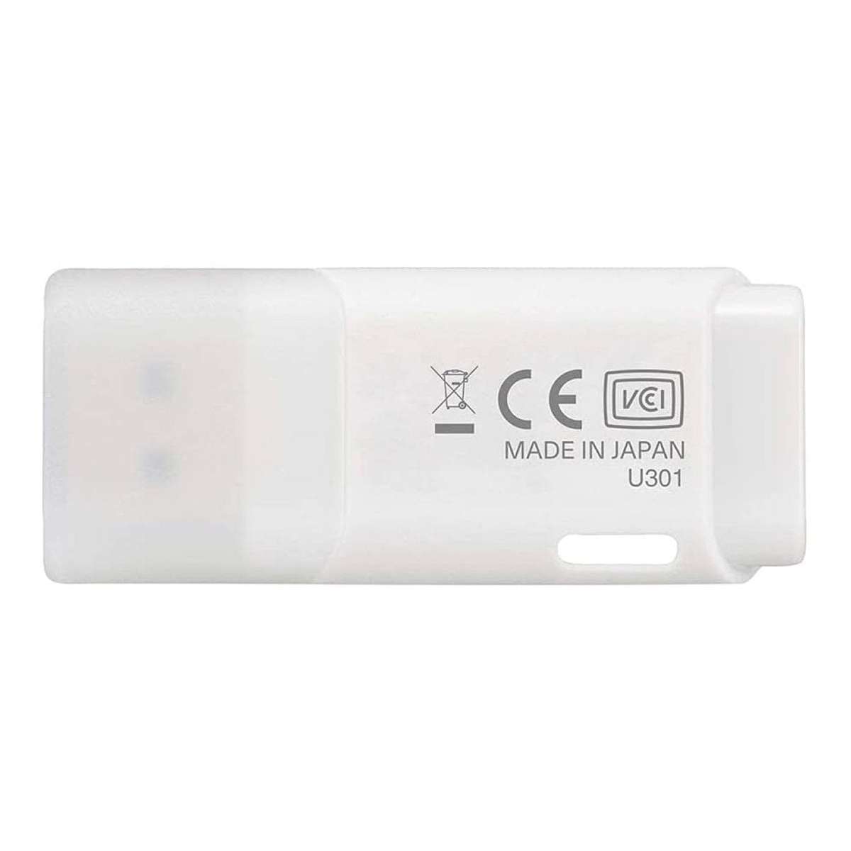 Kioxia U301 TransMemory 32GB Type-A USB Flash Drive White LU301W032GG4