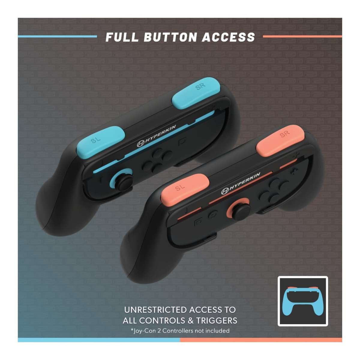 Hyperkin Pro Handle Attachment Set for Joy-Cons 2 Controller 2-pack M07717