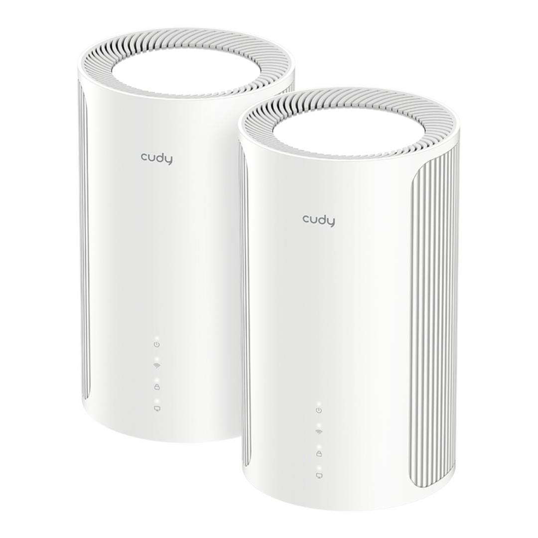 Cudy M11000 Tri-band 2.4GHz 5GHz 6GHz Wi-Fi 7 Mesh System White 2-pack