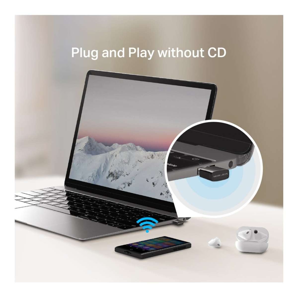 Mercusys N300 Nano Wireless USB Dongle MA12N