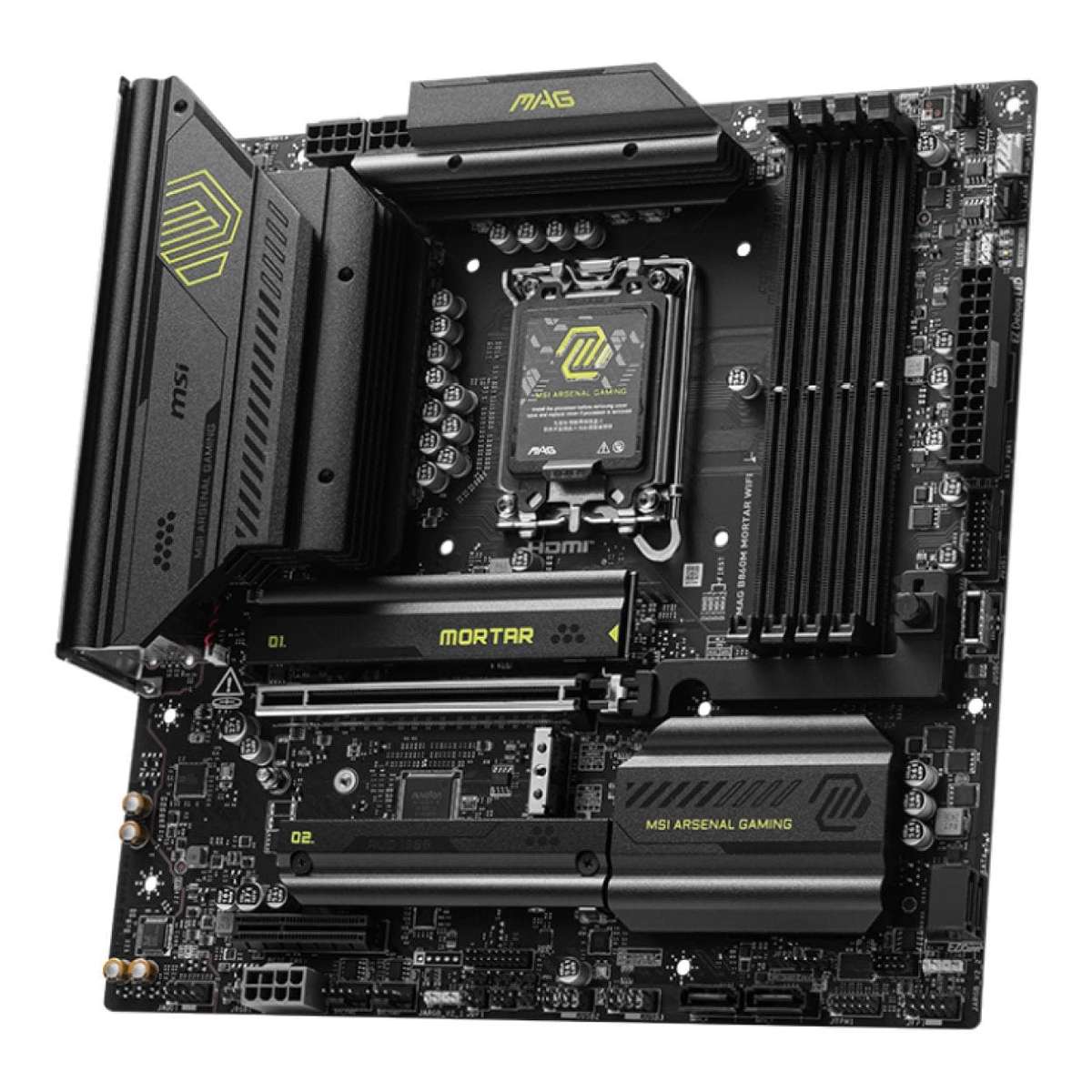 MSI MAG B860M MORTAR Wi-Fi Intel LGA 1851 AI-Ready mATX Motherboard