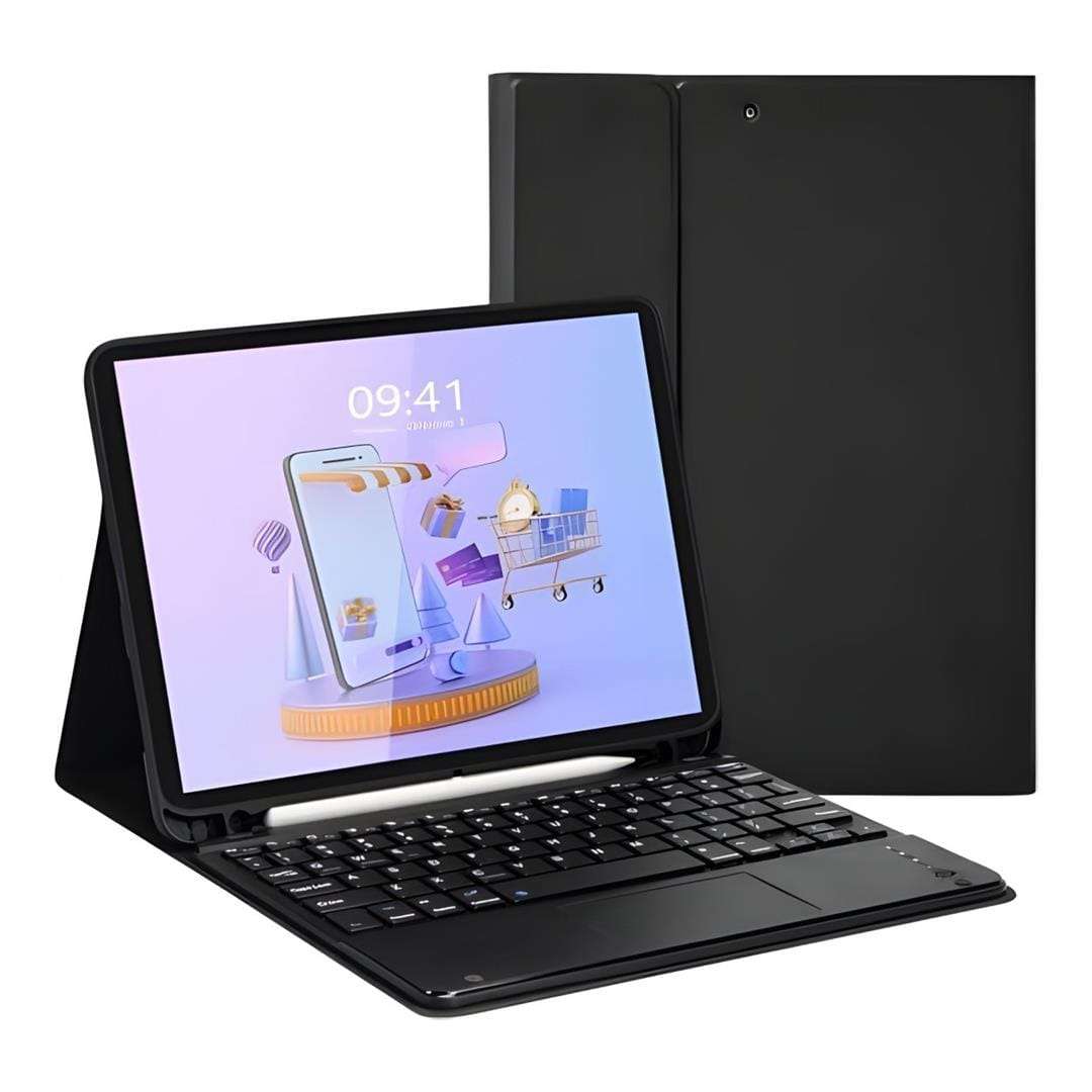 Tuff-Luv Universal Tablet Keyboard Case with Touchpad for 9 to11-inch Tablets Black MF4084