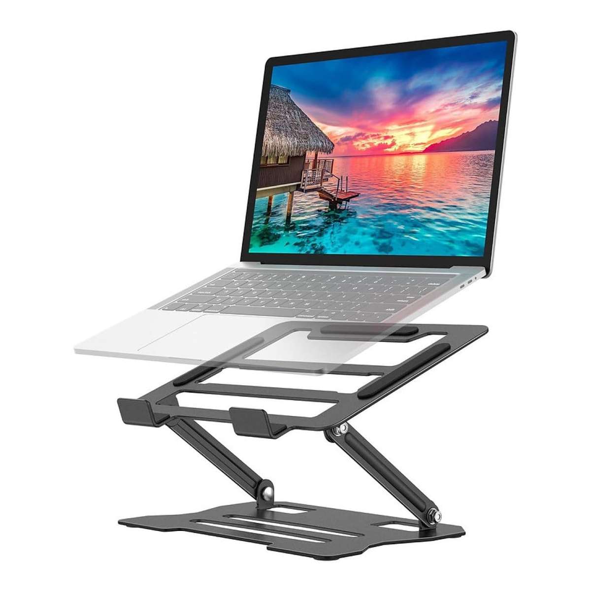 Tuff-Luv MF4177 13-17-inch Ergonomic Notebook Riser and Cooling Stand Black