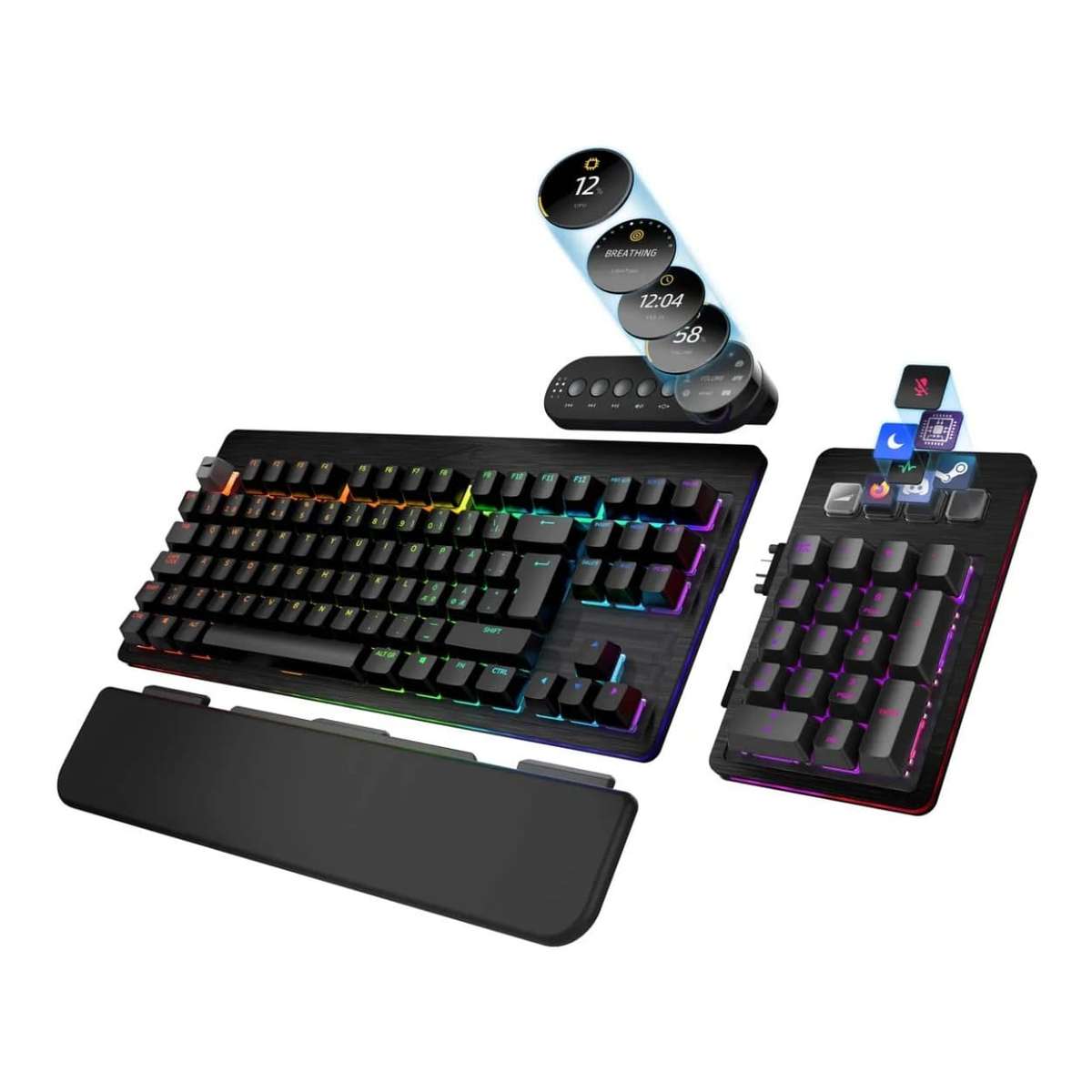 MOUNTAIN Everest Max Wired RGB Gaming Keyboard Black MG-EVK1B-CO1-US