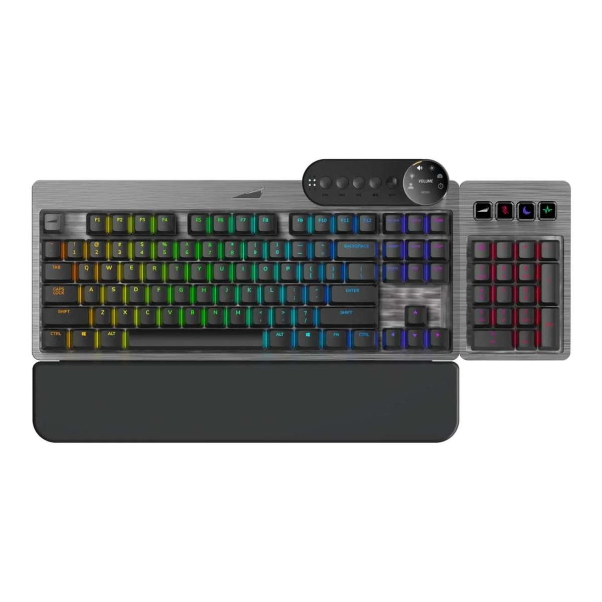 MOUNTAIN Everest Max Wired RGB Gaming Keyboard Grey MG-EVK1G-CO1-US