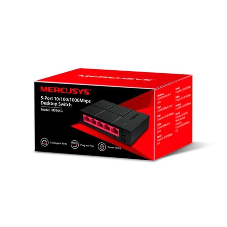 Mercusys MS105G 5-port Gigabit Unmanaged Desktop Switch