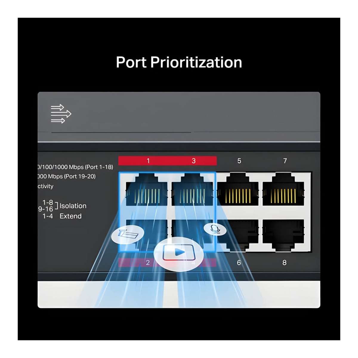 Mercusys MS120GP 20-Port Gigabit 16-Port PoE+ Rackmount Switch