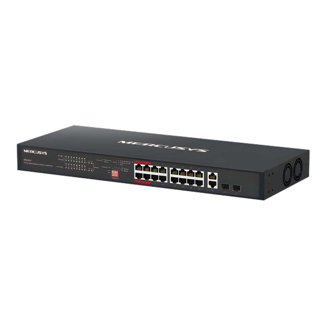 Mercusys MS120GP 20-Port Gigabit 16-Port PoE+ Rackmount Switch