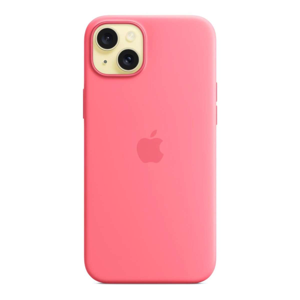 Apple iPhone 15 Pink Silicone Case with MagSafe Support
