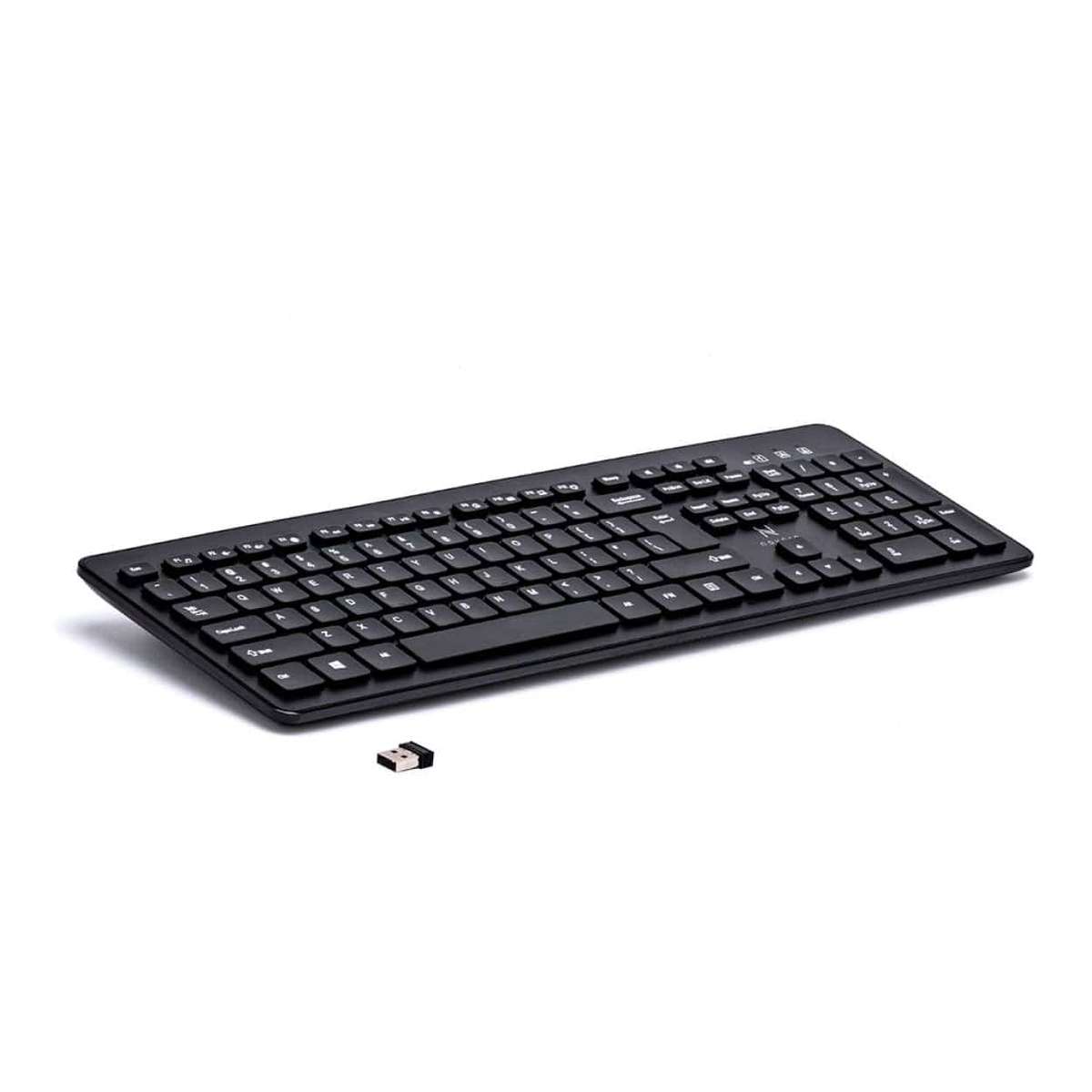 Novaro Rechargeable Wireless Keyboard Black NOVKBM002FOLD