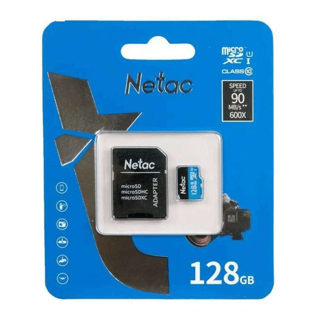 Netac P500 128GB MicroSD Memory Card with Adapter NT02P500STN-128GB